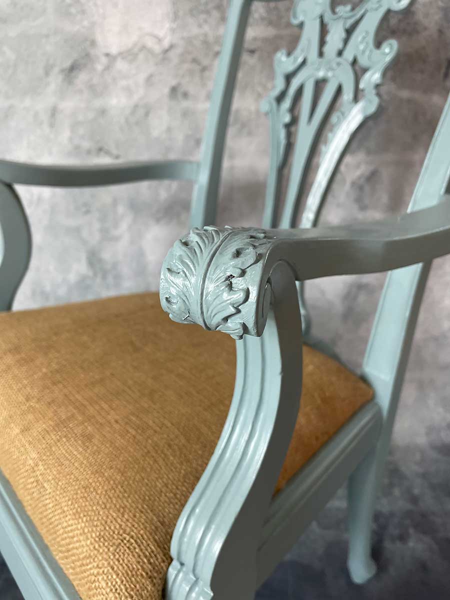 light blue chair