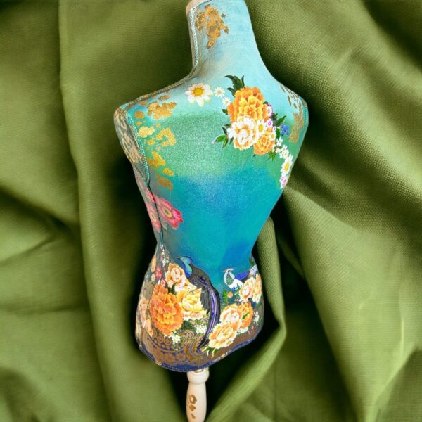 Unique Fabric Hand Painted Dressmakers Mannequin - Image 7