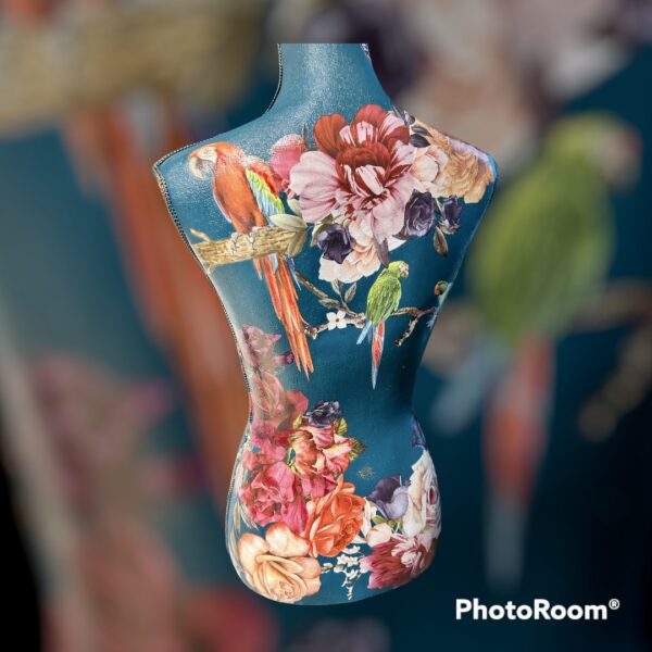 Unique Fabric Hand Painted Dressmakers Mannequin - Image 11