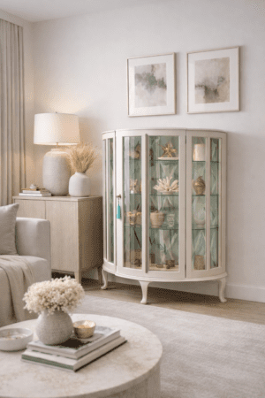 Art Deco Diamond Design Drinks / Gin Cabinet