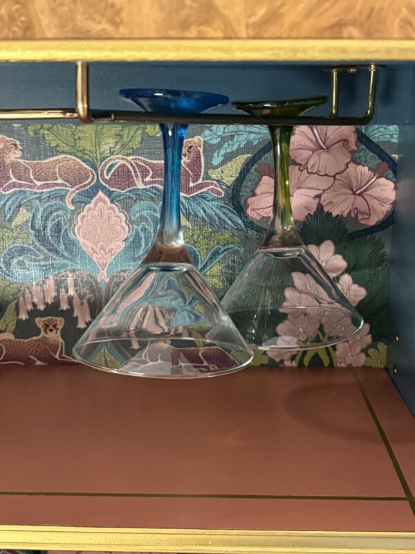 Blue & Blush LLB Suburban Jungle Drinks Cabinet - Emily Gunton - Image 2